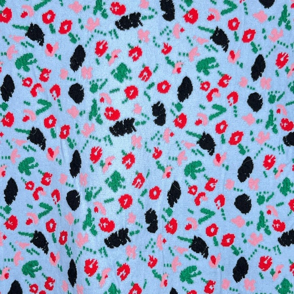 MARNI Floral textured Knitted Top Iris Blue Pristine Condition Size US 8 - Picture 5 of 13